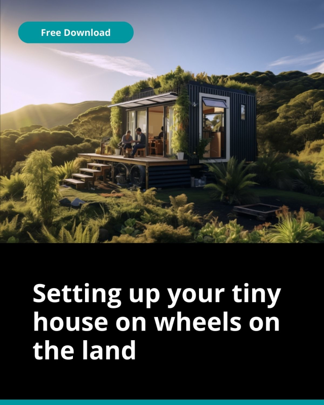 Setting up your tiny house on wheels on the land 