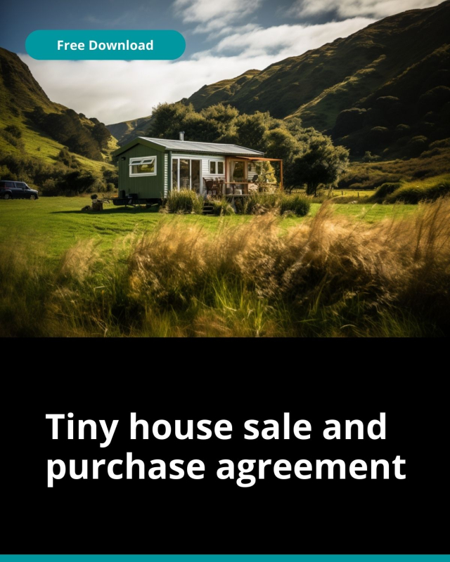 Tiny House Sale and Purchase Agreement 
